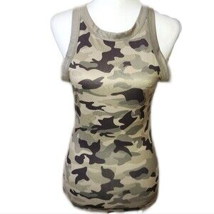 Camouflage Sleeveless Tank Top, Small